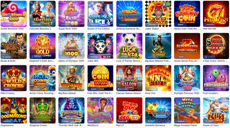 Ice Casino Populāri spēļu automāti